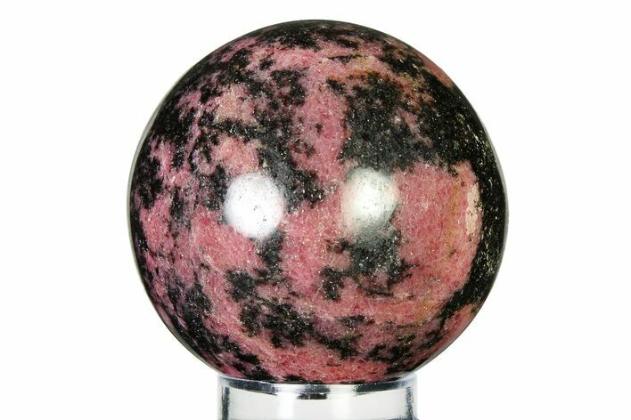 Polished Rhodonite Sphere - Madagascar #337251